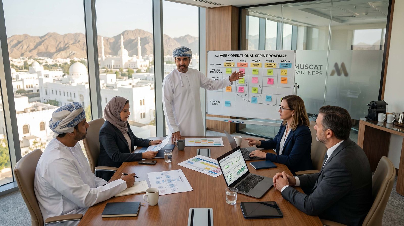Business Model Innovation in Oman - Executive Team & Client Collaboration in Oman