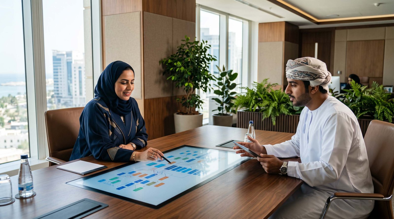 Mergers and Acquisitions MandA Consulting in Oman - Executive Team & Client Collaboration in Oman